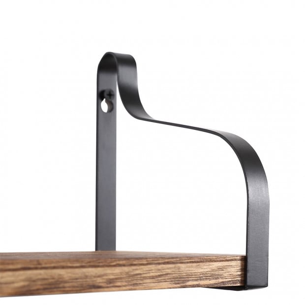 Floating Shelf Brackets Display Shelves Bookshelf Wall Mount Rack Image 5