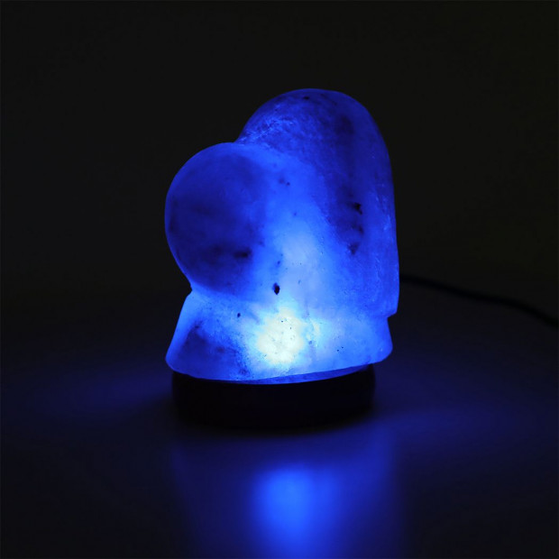Salt Lamp Globe USB Himalayan Natural Crystal Rock Cord Night Light Image 6