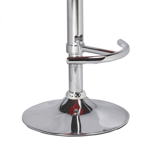 Upholstered In finest PVC 2x Mika Barstool Black Image 6