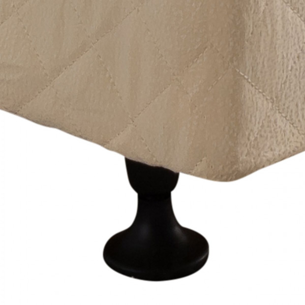 Mattress Base Queen Size Beige Image 6