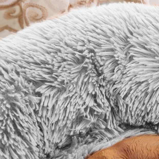Pet Bed Dog Cat Beds Mattress Bedding Cushion Winter S Grey Image 6