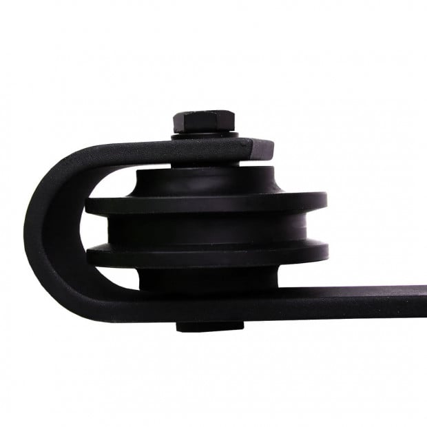 2M Antique Style Double Barn Door Track Roller Kit Image 6