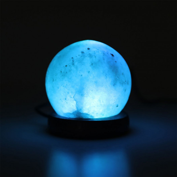 Himalayan Salt Lamp Globe USB Natural Crystal Rock Cord Lamps Globes Image 6