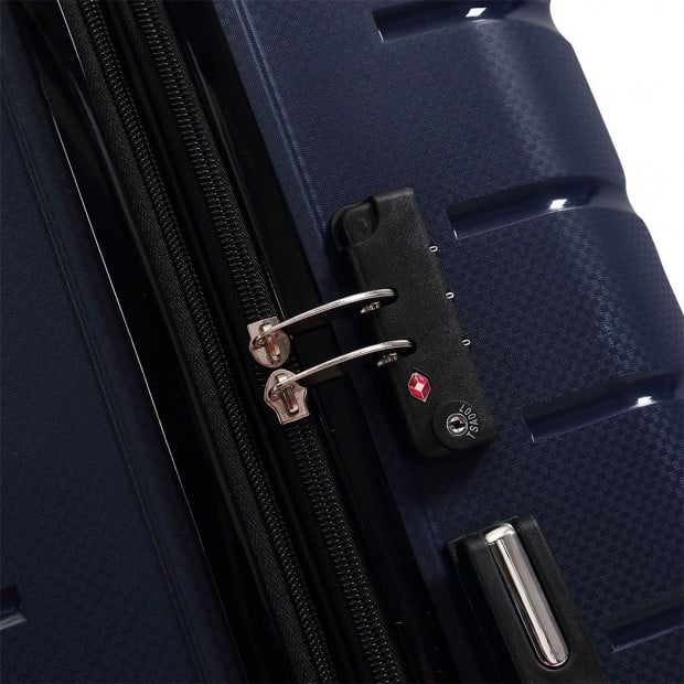 28 ’’ Expandable Luggage Navy Colour Image 7
