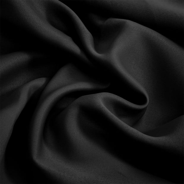 2x Blockout Curtains Panels 3 Layers Eyelet Room 132x213cm Black Image 7