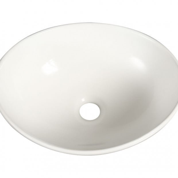 Ceramic Oval Basin Hand Wash Bowl Bathroom Sink Counter Top Vanity Image 7