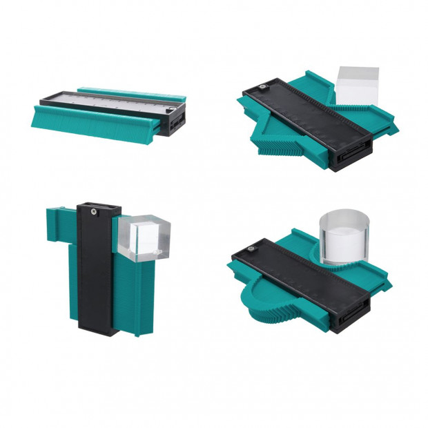 Blue Contour Gauge Duplicator Instant Template Tool Outline Ruler Image 7