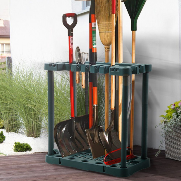 Garden Farm Shed Garage Tools Storage Rack Organizer Holder Image 8
