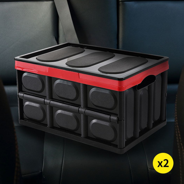 2pk 30L 43x30x23 Cm Collapsible Truck Storage Bins Image 8