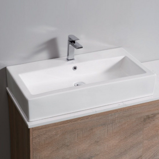 Aulic Square Shape Bathroom Sink Basin Image 8