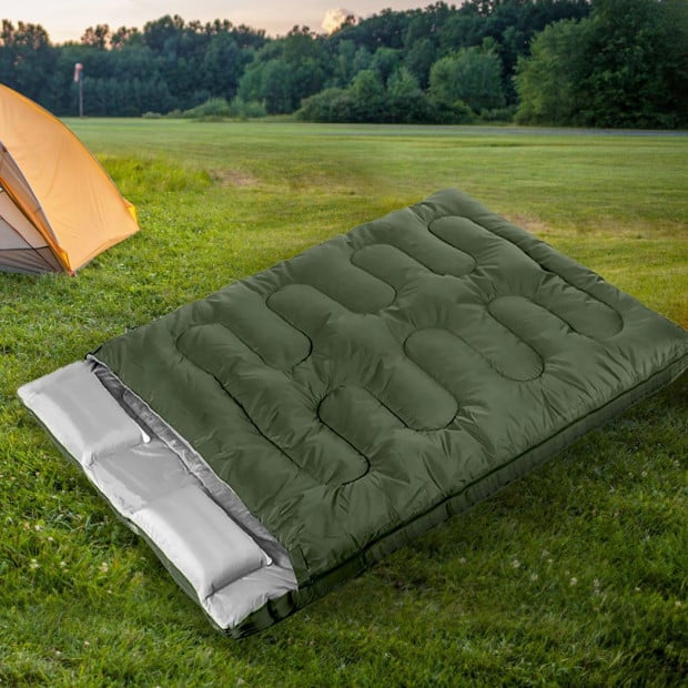 Mountview Sleeping Bag Double Bags Outdoor Camping Thermal -10℃ Image 8