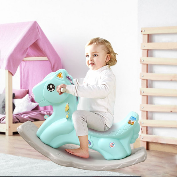 BoPeep Kids Rocking Horse Baby Horses Pony Ride On Toy Balance Rocker Image 8