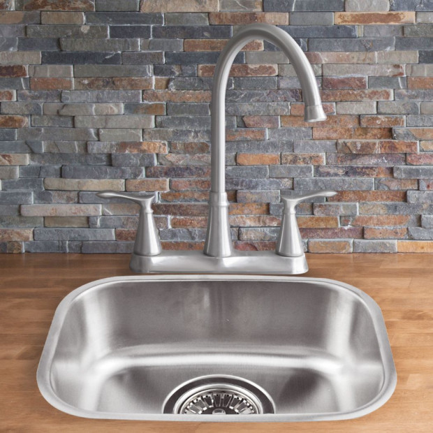 Kitchen Sink Stainless Steel Under/Topmount Handmade Laundry Bowl Image 8