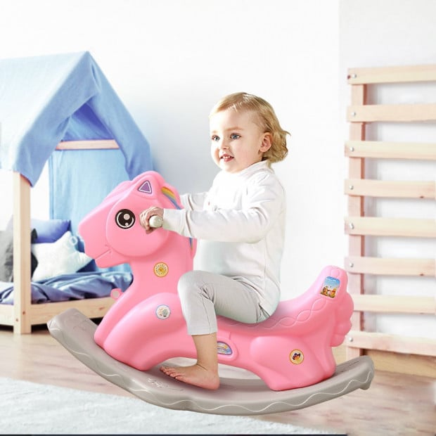 BoPeep Kids Rocking Horse Baby Horses Pony Ride On Toy Balance Rocker Image 8