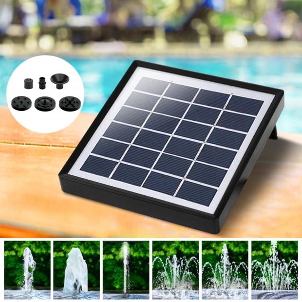 Solar Fountain Water Pump Kit Pool Submersible Outdoor Garden 1.5W Image 8