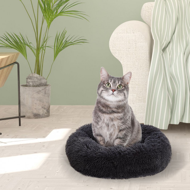 Pet Bed Dog Cat Beds Mattress Bedding Cushion Winter XL Dark Grey Image 8