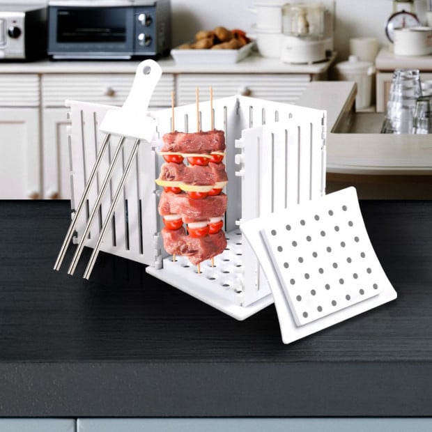 BBQ Grill 36 Hole Skewers Food Slicer Brochette Grill Kebab Maker Image 8