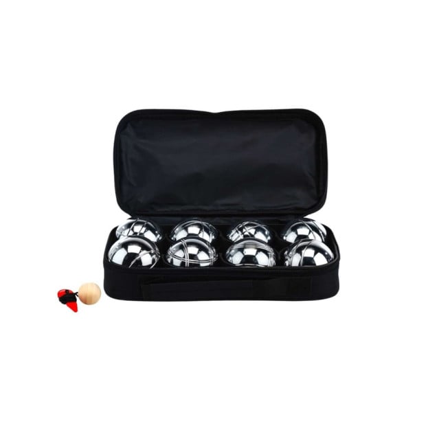 Deluxe 8 Metal Bowls Bocce/petanque Game Set Gold & Silver W/ Rules Image 2