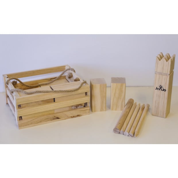 Classic Outdoor Wooden Kubb Lawn Game Set Image 2