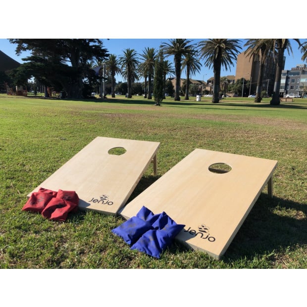 Outdoor Cornhole Boards & Corn Bags Toss Game Set Image 6
