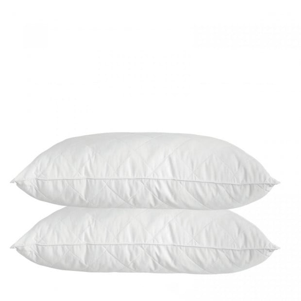Luxury Bamboo Blend Quilted Pillow Twin Pack Image 3