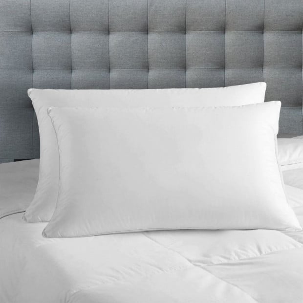 Bamboo Blend Gusset Pillow Twin Pack 4cm Image 2