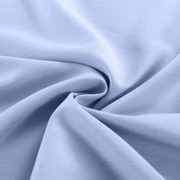 2000TC Quilt Cover Set Bamboo Cooling Double - Light Blue Image 4