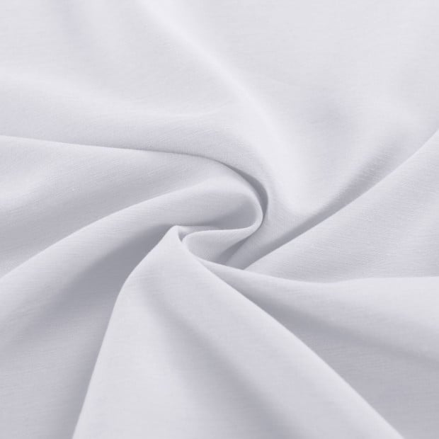 2000TC Quilt Cover Set Bamboo Cooling Queen White Image 4