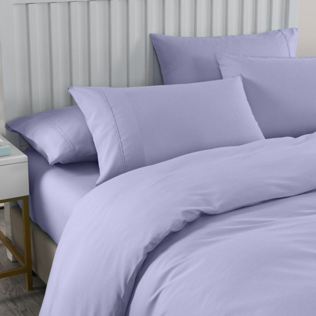 2000TC 6 Piece Bamboo Sheet & Quilt Cover Set King - Grey Image 2