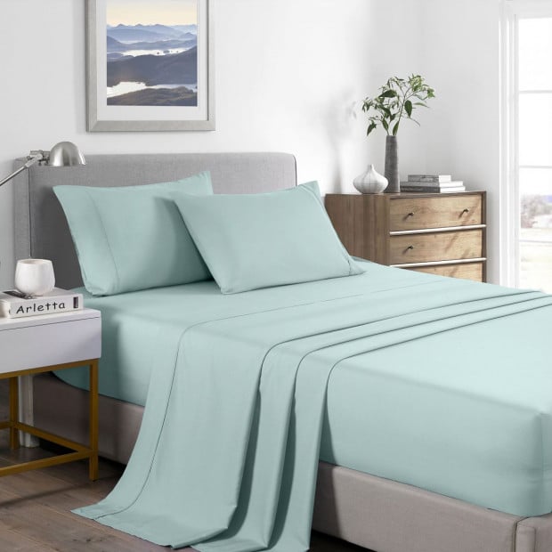 Casa Decor 2000 Thread Count Bamboo Cooling Sheet Set King Frost
