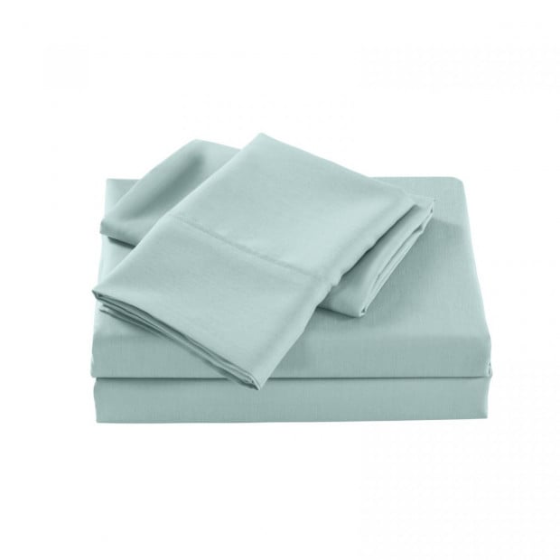 Casa Decor 2000 Thread Count Bamboo Cooling Sheet Set King Frost Image 3