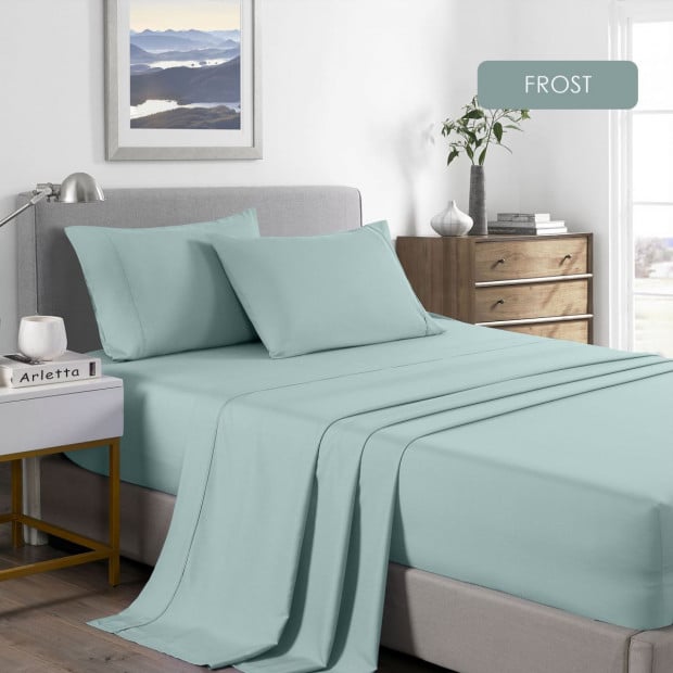 Casa Decor 2000 Thread Count Bamboo Cooling Sheet Set King Frost Image 5