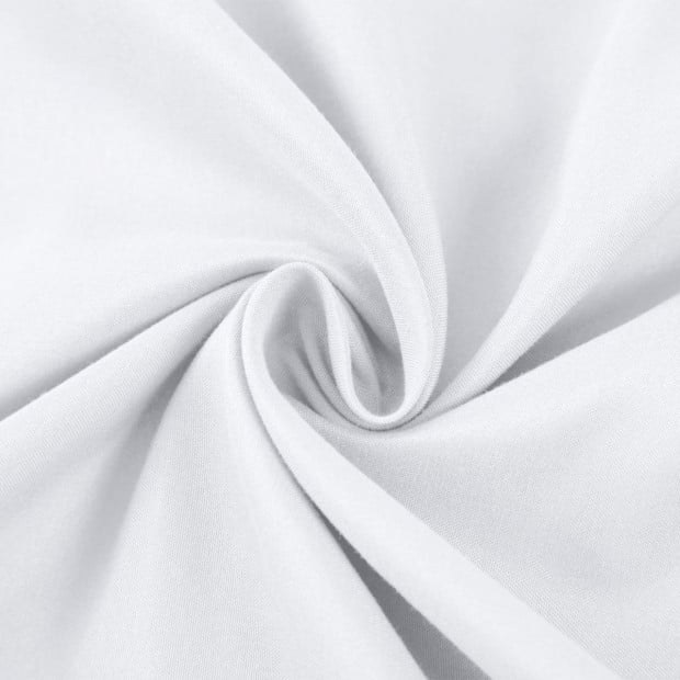 Casa Decor 2000 Thread Count Bamboo Cooling Sheet Set Single White Image 4