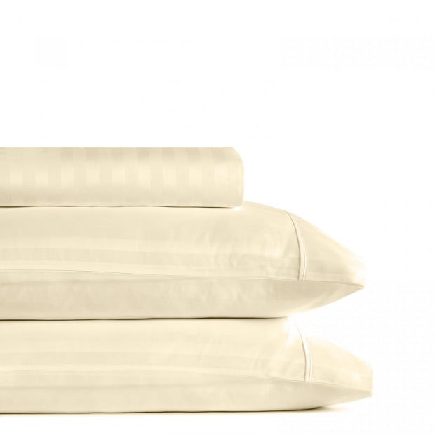 1200 Thread Count 3 Piece Combo Set - Queen - Sand Image 3