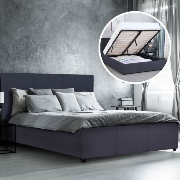 Milano Luxury Gas Lift Bed Frame With, Lift Bed King Single