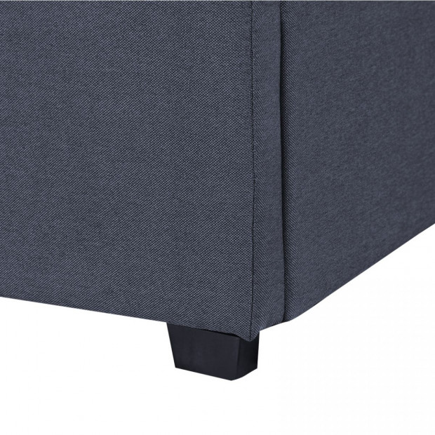 Luxury Gas Lift Bed Frame Base Headboard With Storage Queen Grey Image 10