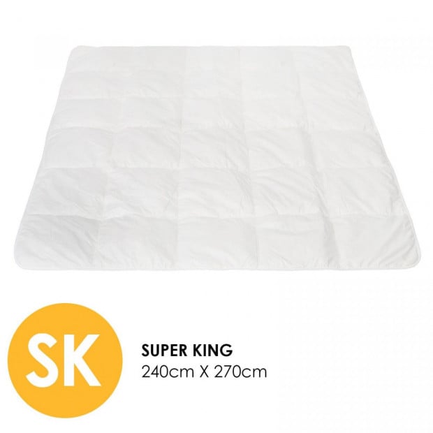 260GSM Deluxe Eco-Silk Touch Quilt Cover Super King Image 2
