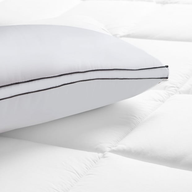 Silk Blend Pillow Hypoallergenic Gusset Cotton Cover Single Pack Image 7