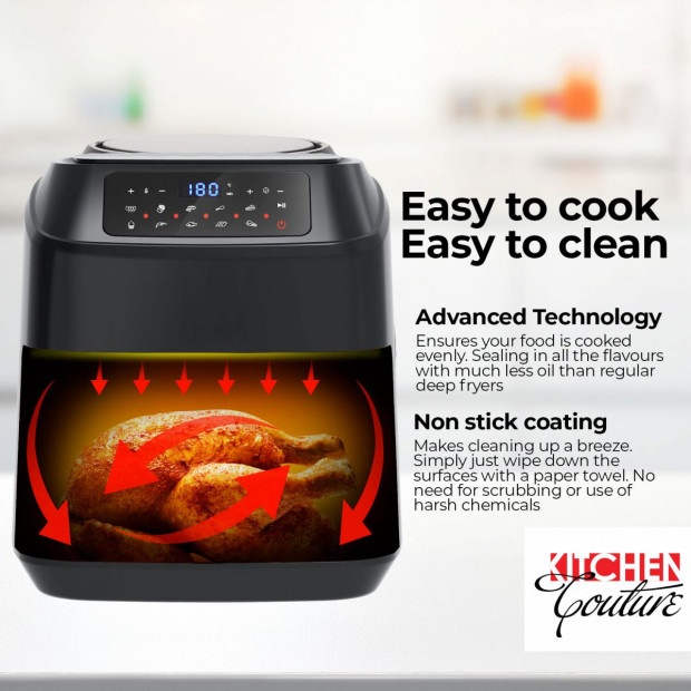 Kitchen Couture 11.5 Litre Air Fryer Multifunctional LCD Display Image 4