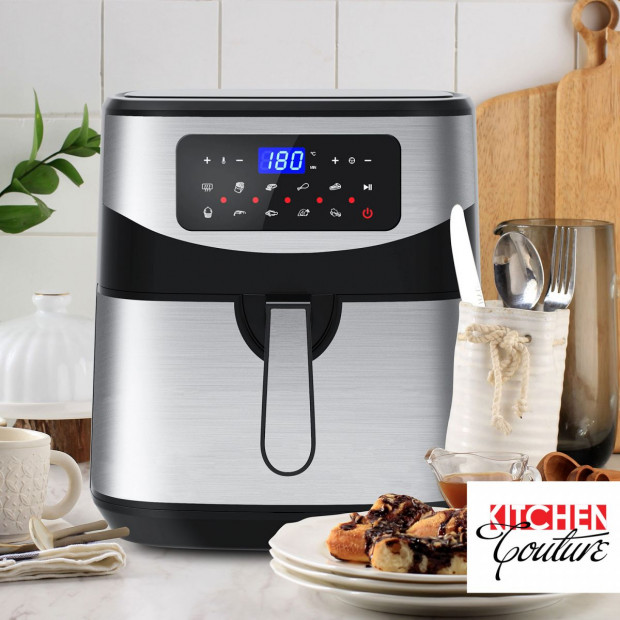Kitchen Couture 12 Litre Air Fryer Multifunctional LCD Display Silver Image 3