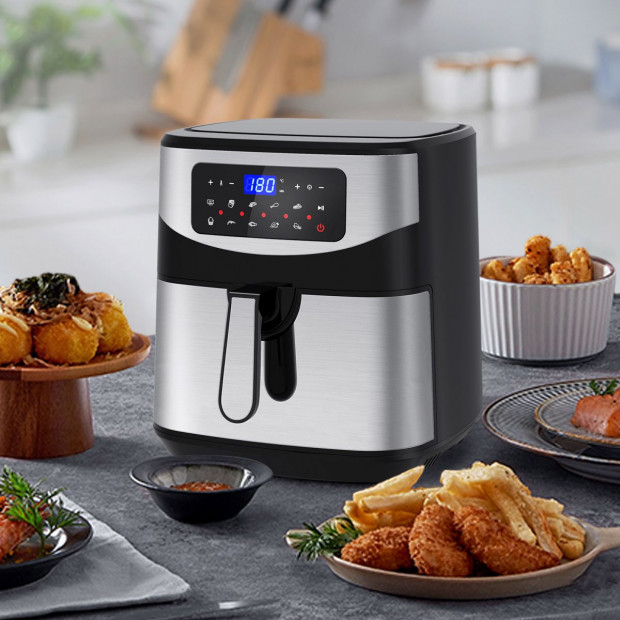 Kitchen Couture 12 Litre Air Fryer Multifunctional LCD Display Silver Image 6