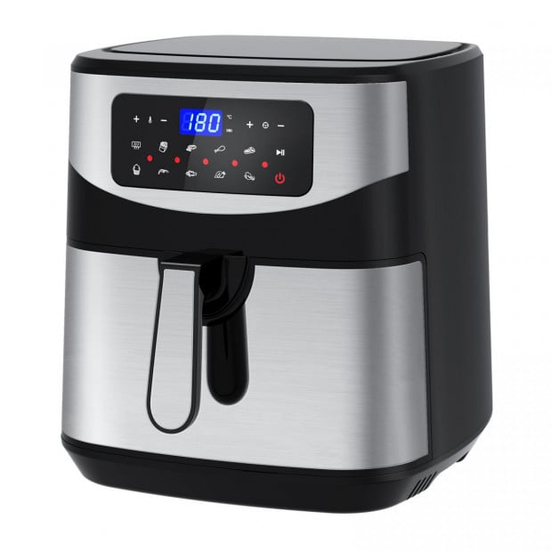 Kitchen Couture 12 Litre Air Fryer Multifunctional LCD Display Silver