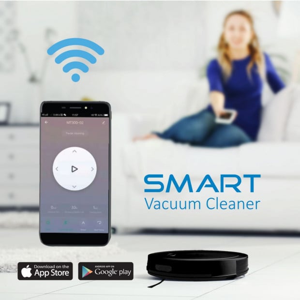 MyGenie Smart Robotic Vacuum Cleaner App Carpet Floors Auto Robot Image 3