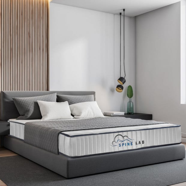 Spine-Lab Mattress 5 Zone 21cm Medium Firm Foam - Single - White Image 2