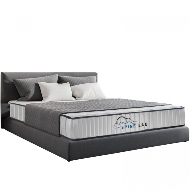 Spine-Lab Mattress 5 Zone 21cm Medium Firm Foam - King - White Image 5
