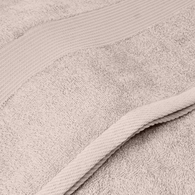 5 Piece Cotton Bamboo Towel Set 450GSM Plush - Beige Image 5