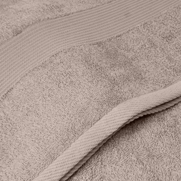 4 Piece Cotton Bamboo Towel Set 450GSM Plush - Champagne Image 5