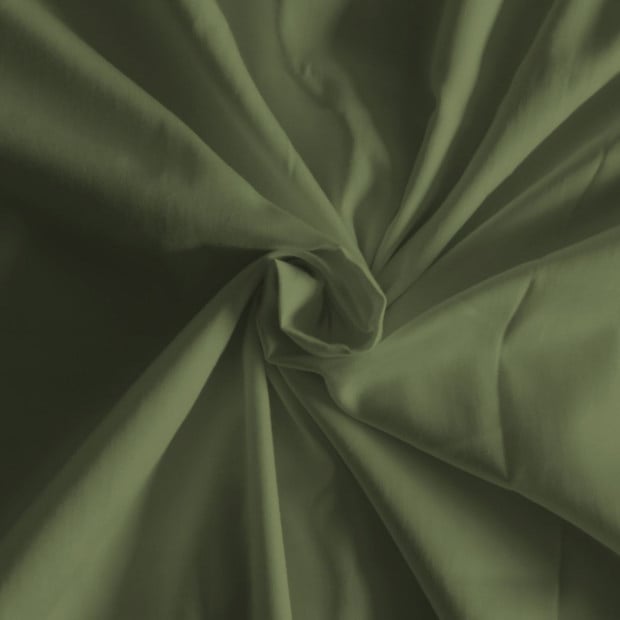 1000TC Bamboo Cotton Sheets Pillowcases Set- Queen - Olive Image 6