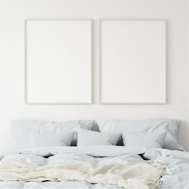 1000 Thread Count Cotton Quilt Cover Pillowcases Set - King -Cool Grey Image 6