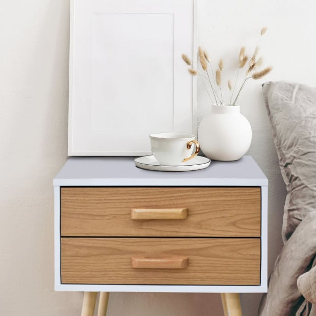 Bedside Table Bronte Drawers Nightstand Unit Cabinet Storage Image 2